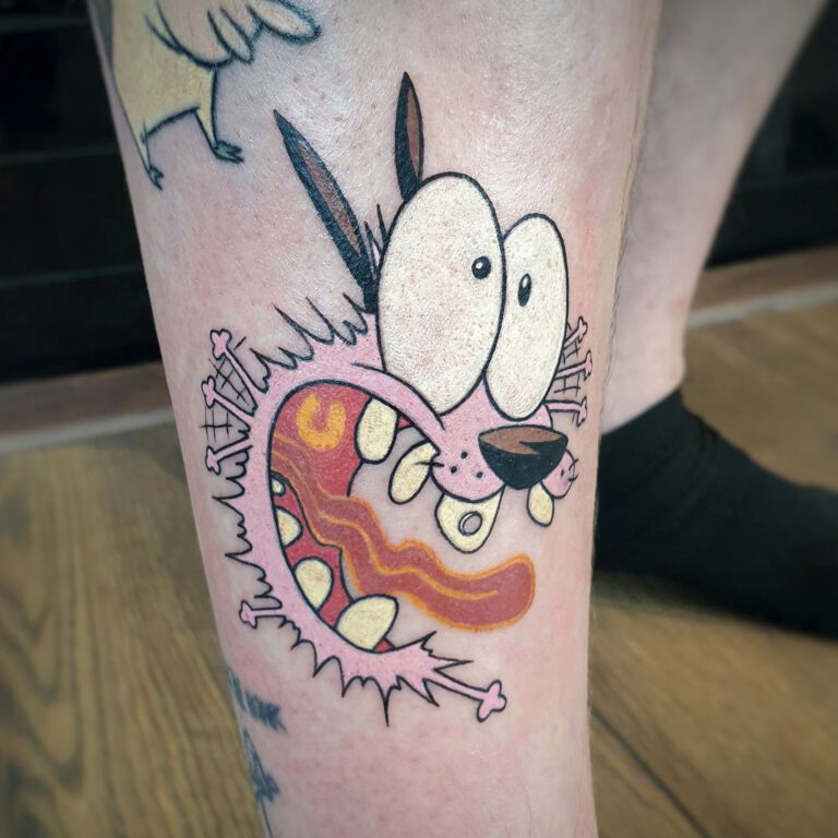 Cartoon Network courage the cowardly dog Tattoo by Marloes Lupker