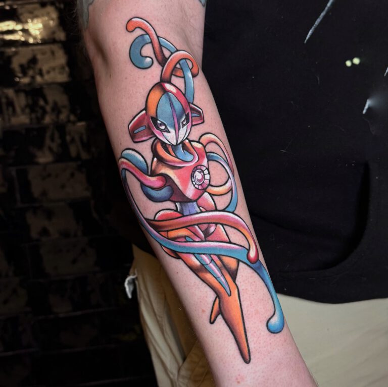 Dioxys Pokémon tattoo by Marloes Lupker