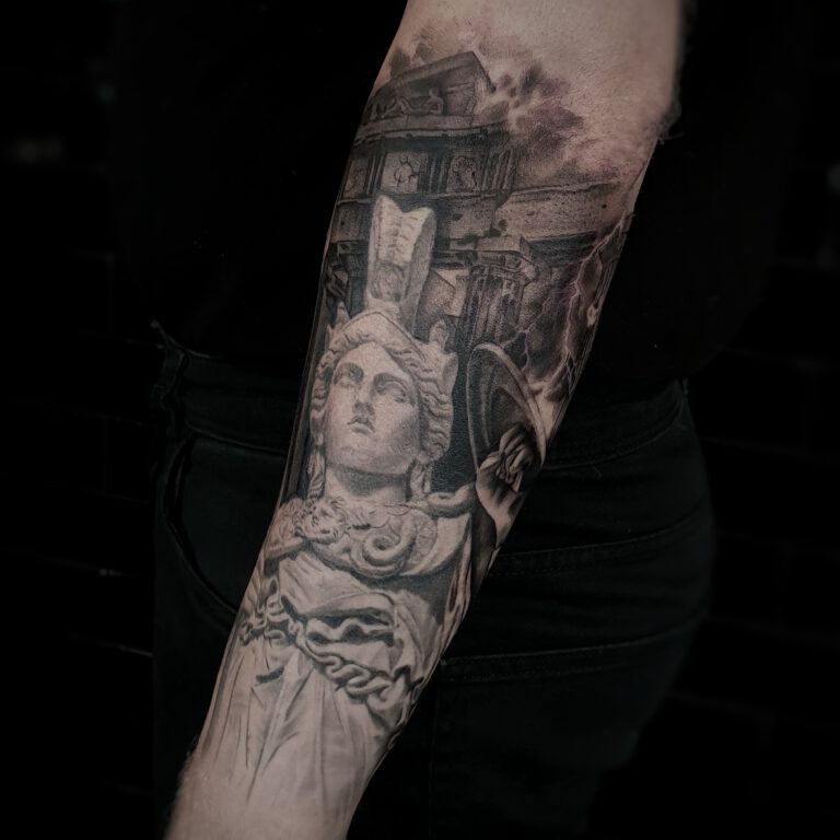 athena tattoo by marloes lupker
